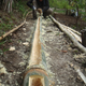 Preparing a bamboo water pipe