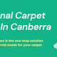 Local Carpet Cleaning  Canberra