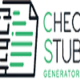 Check Stub Generator